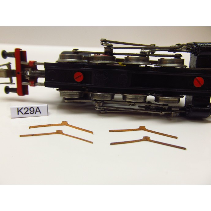 K29A,Kontakty KaModel pro lokomotivu TT ZEUKE BR81, 82 (kovový rám), 4ks
